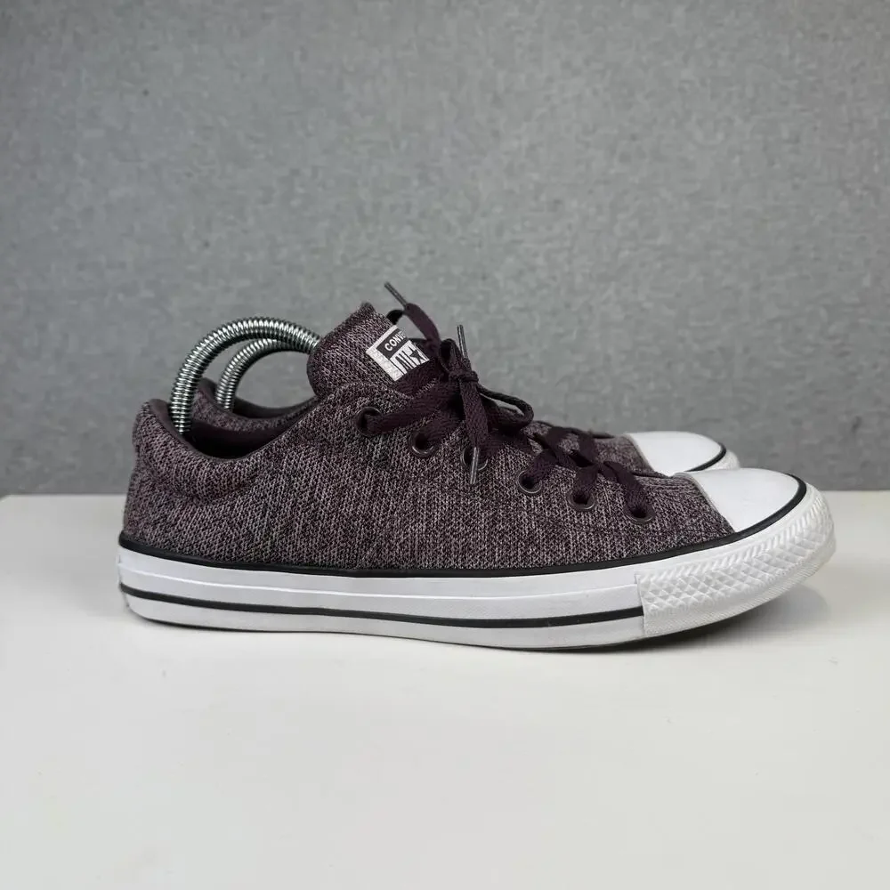 Converse Chuck Taylor Madison Size 10 Purple Tweed Knit Womens - Picture 1 of 9